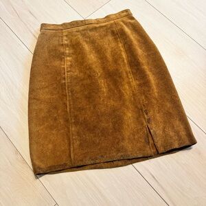 VINTAGE Suede Skirt